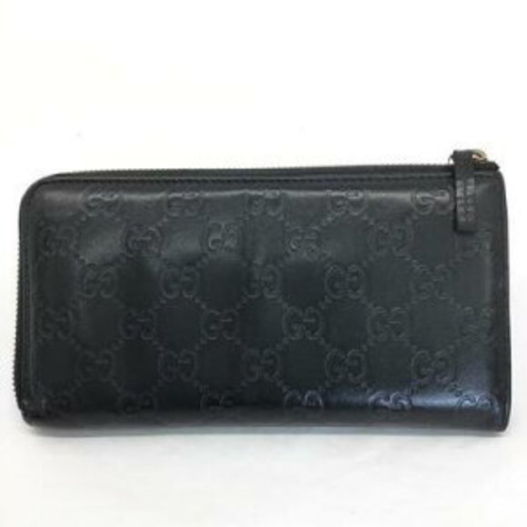 Gucci black long Wallet leather - Picture 1 of 7